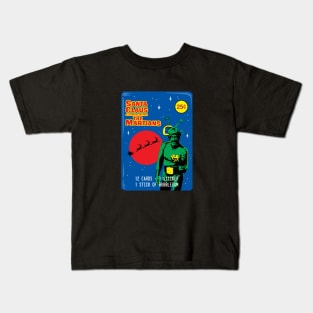 Santa Claus Conquers the Martians Bubblegum Cards Kids T-Shirt